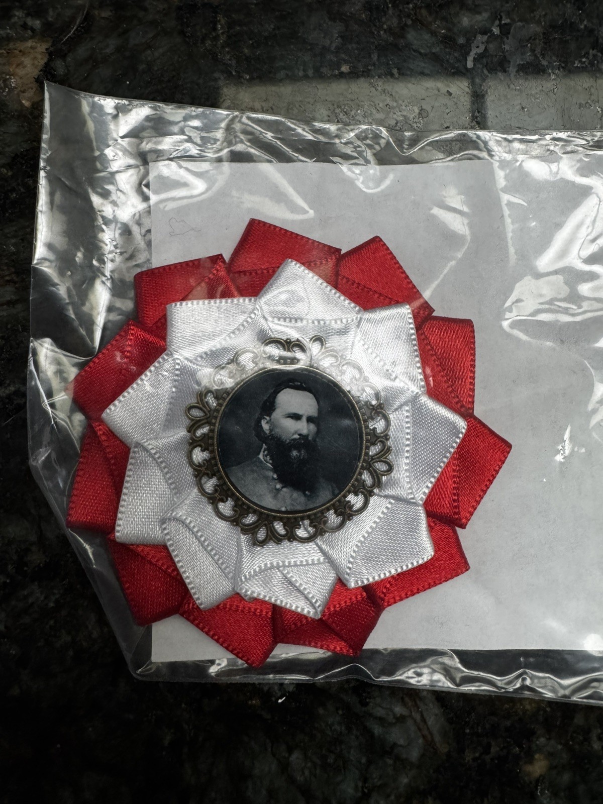 Secession Cockade CSA Confederate General James Longstreet Gettysburg Antietam