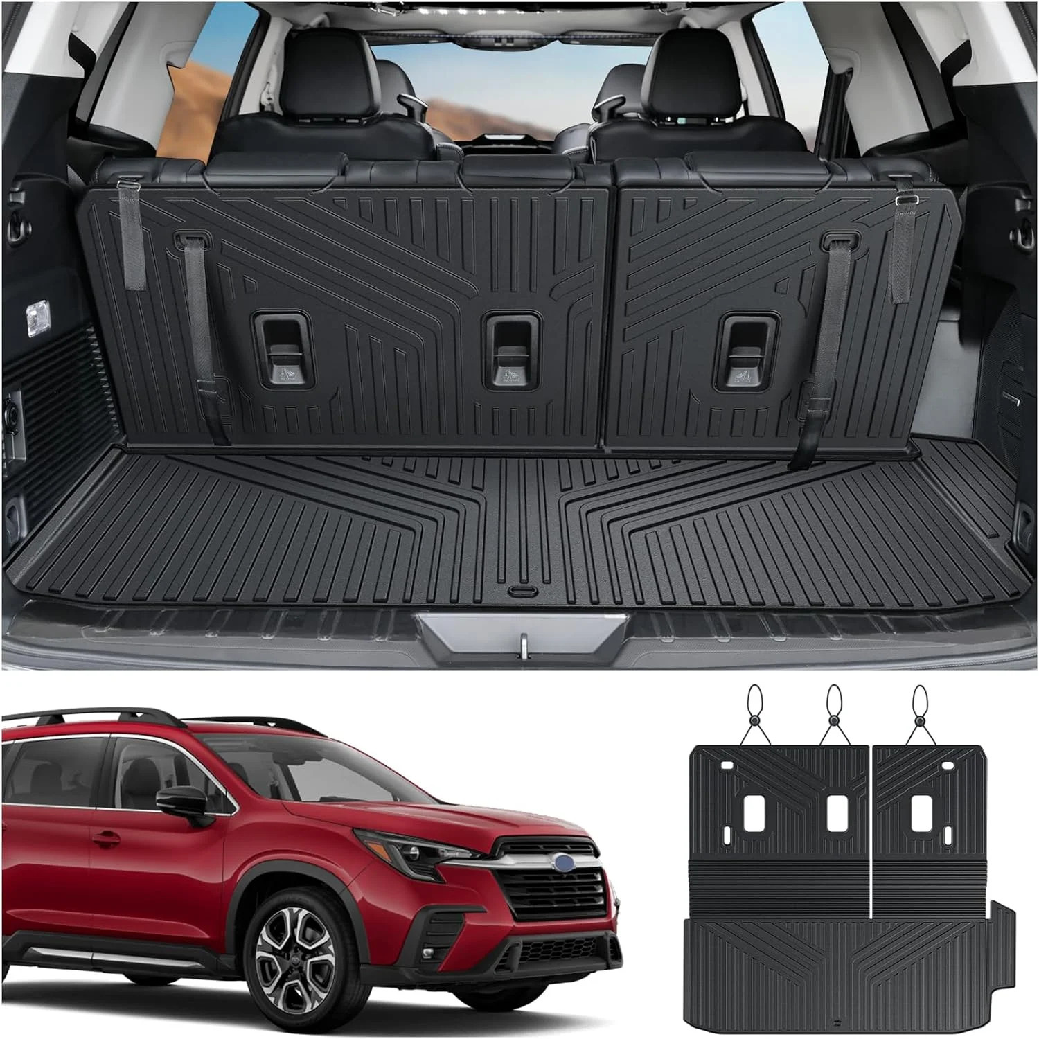 Cargo Mat for Subaru Ascent 2019-2026 7/8 Seats Accessories | One-Piece Cargo Li Cargo Mat for Subaru Ascent 2019-2026 7/8 Seats Accessories | One-Piece Cargo Li