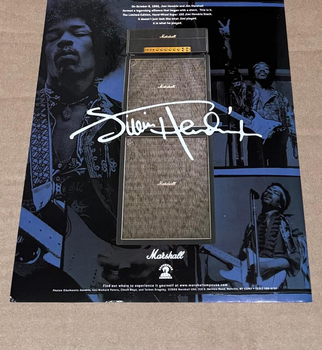 MARSHALL AMPS - Jimi Hendrix - 2007 Print Advertisement MARSHALL AMPS - Jimi Hendrix - 2007 Print Advertisement