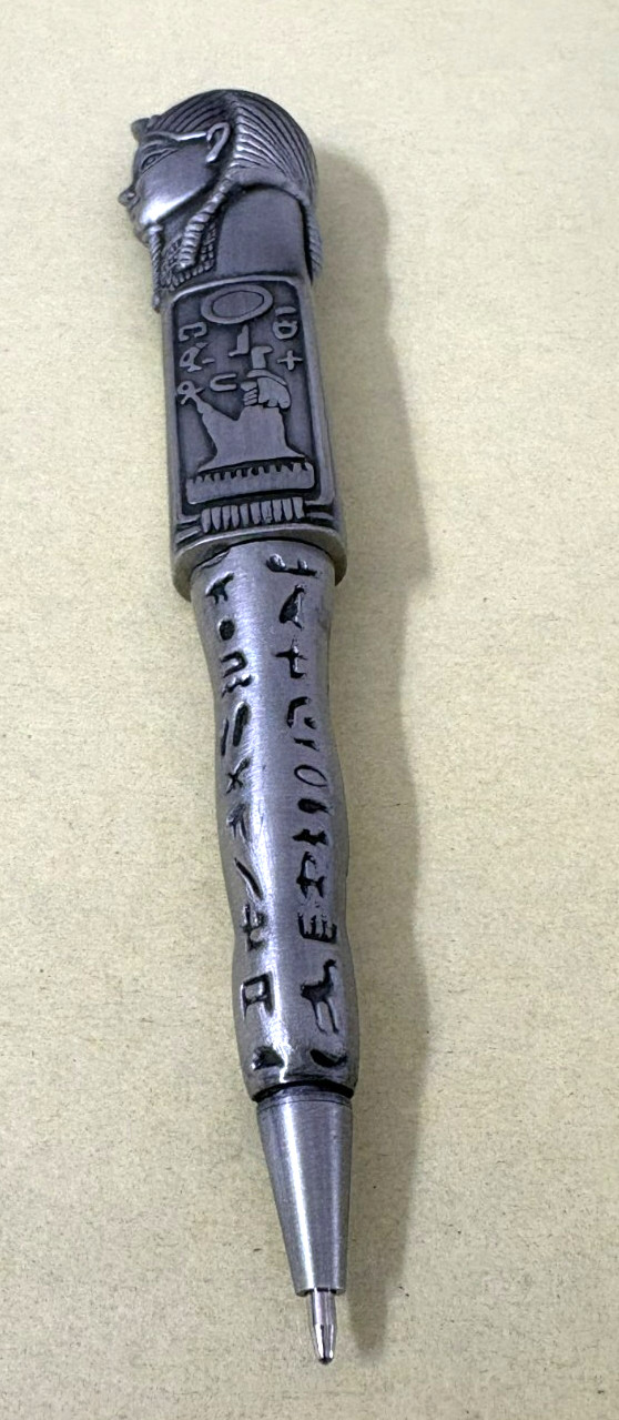 Vintage Egyptina Pharaoh Ballpoint Pen black w/egyption graphic pictures Vintage Egyptina Pharaoh Ballpoint Pen black w/egyption graphic pictures