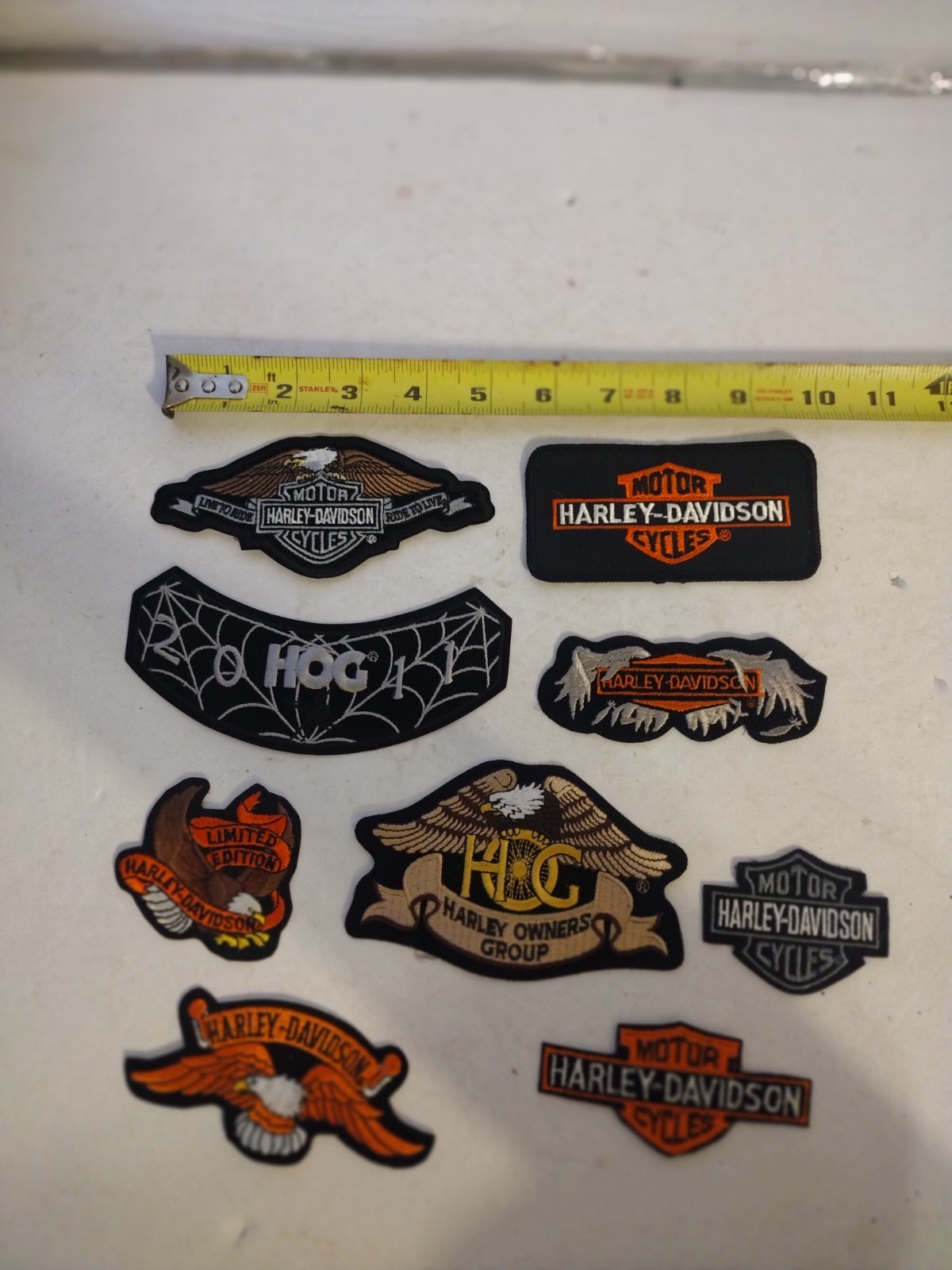 vintage harley davidson 9 patch Set HOG vintage harley davidson 9 patch Set HOG