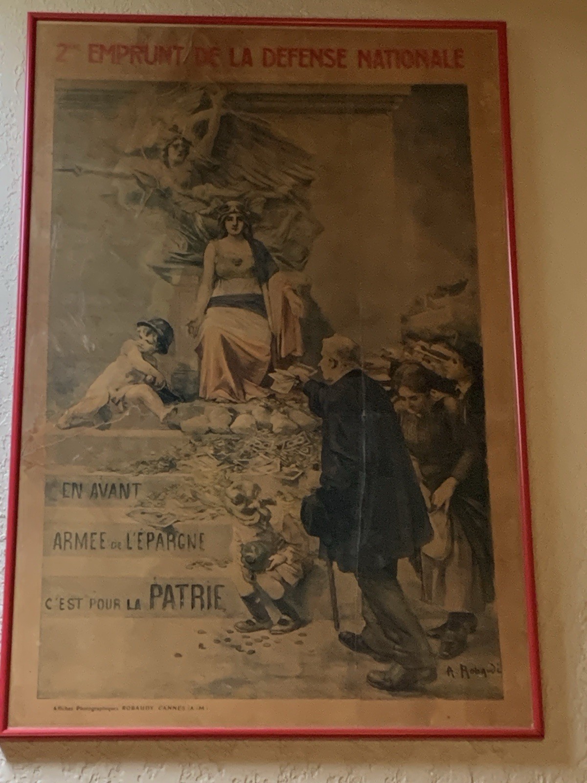 Original French WWI (1914-1918) Bonds Patriotic Poster (NOT A REPRODUCTION) Original French WWI (1914-1918) Bonds Patriotic Poster (NOT A REPRODUCTION)