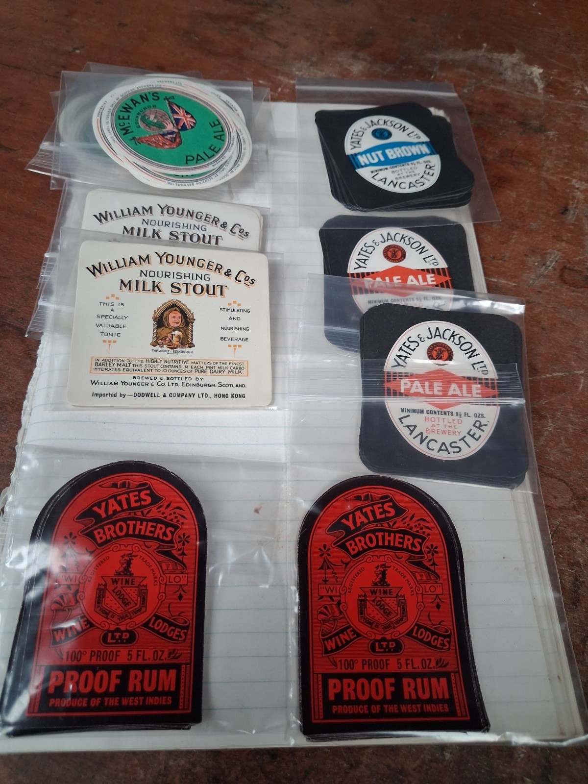 200 VINTAGE ORIGINAL UNUSED BEER LABELS 200 VINTAGE ORIGINAL UNUSED BEER LABELS