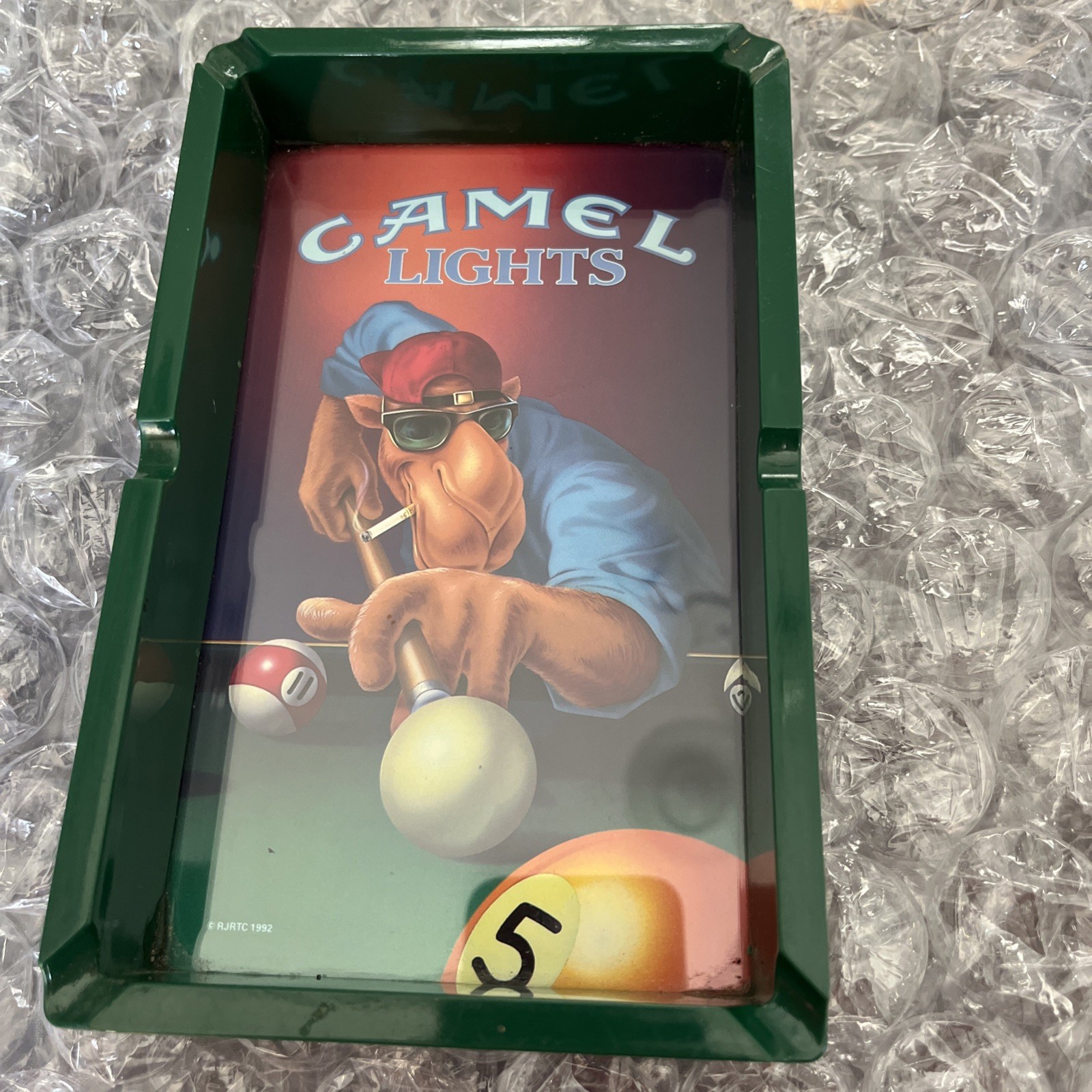 Vintage 1992 Joe Camel Lights Plastic Ash Tray