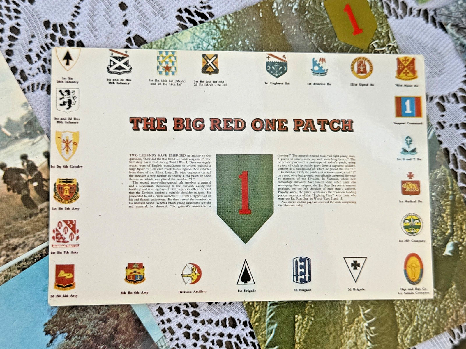 Complete 17pc Vintage Vietnam War 1st Infantry Division Postcard Set Big Red One Complete 17pc Vintage Vietnam War 1st Infantry Division Postcard Set Big Red One