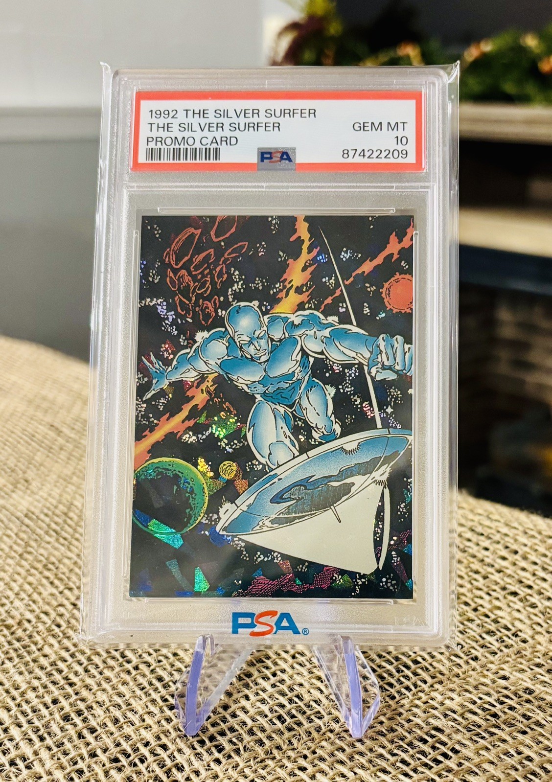 Marvel PSA 10 Silver Surfer - 1992 The Silver Surfer Prism PSA 10 - Promo Card Marvel PSA 10 Silver Surfer - 1992 The Silver Surfer Prism PSA 10 - Promo Card