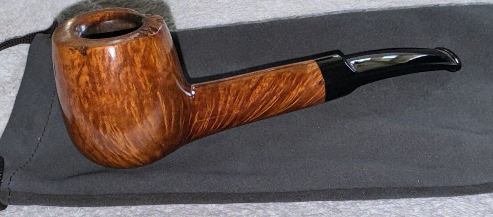 🇺🇸 MINT R.C. SANDS LARGE 360° STRAIGHT GRAIN APPLE FREEHAND Pipe USA Hand Made
