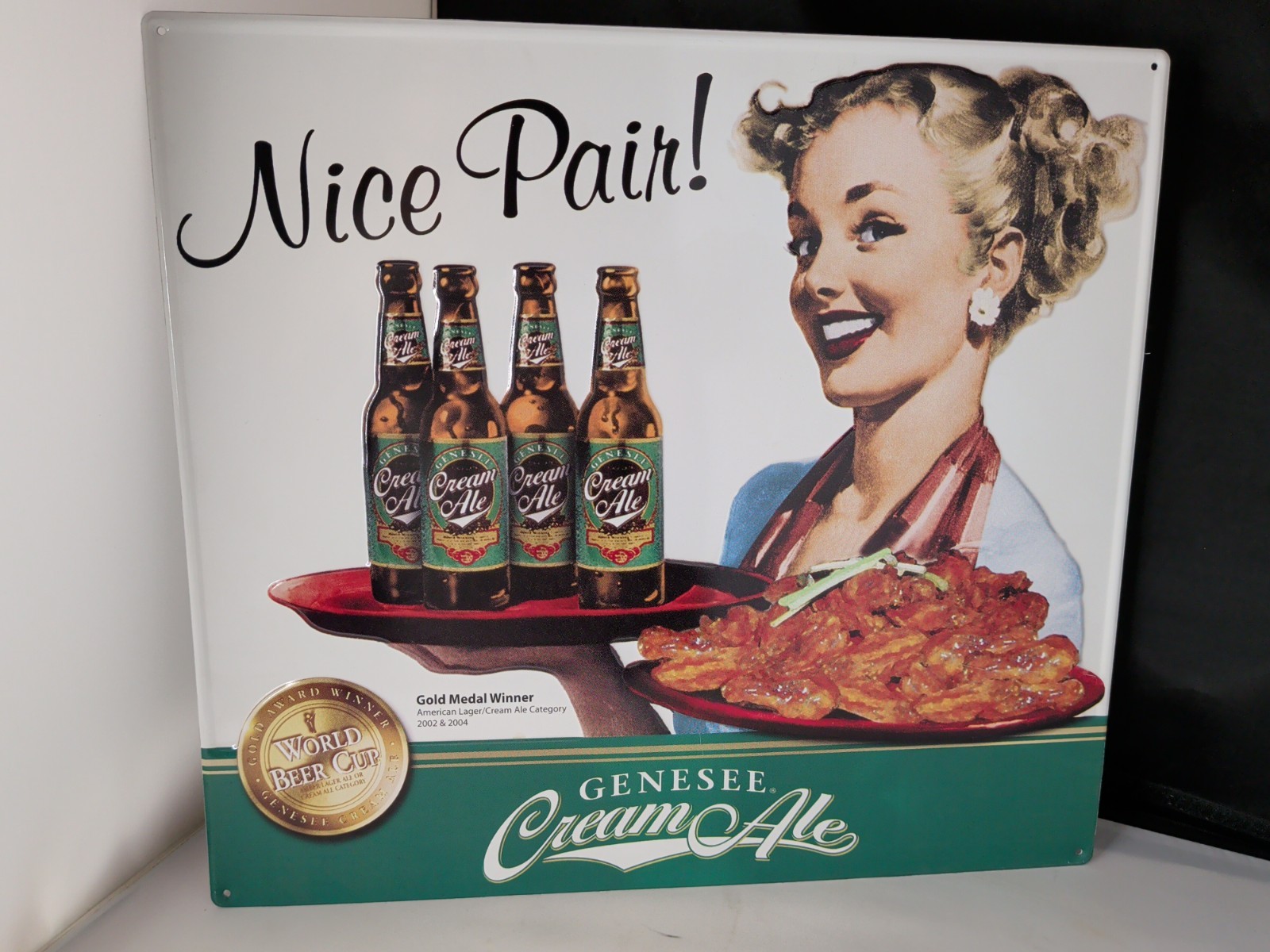 Tin Sign Vintage Genesee Beer Cream Ale Tin Sign Vintage Genesee Beer Cream Ale