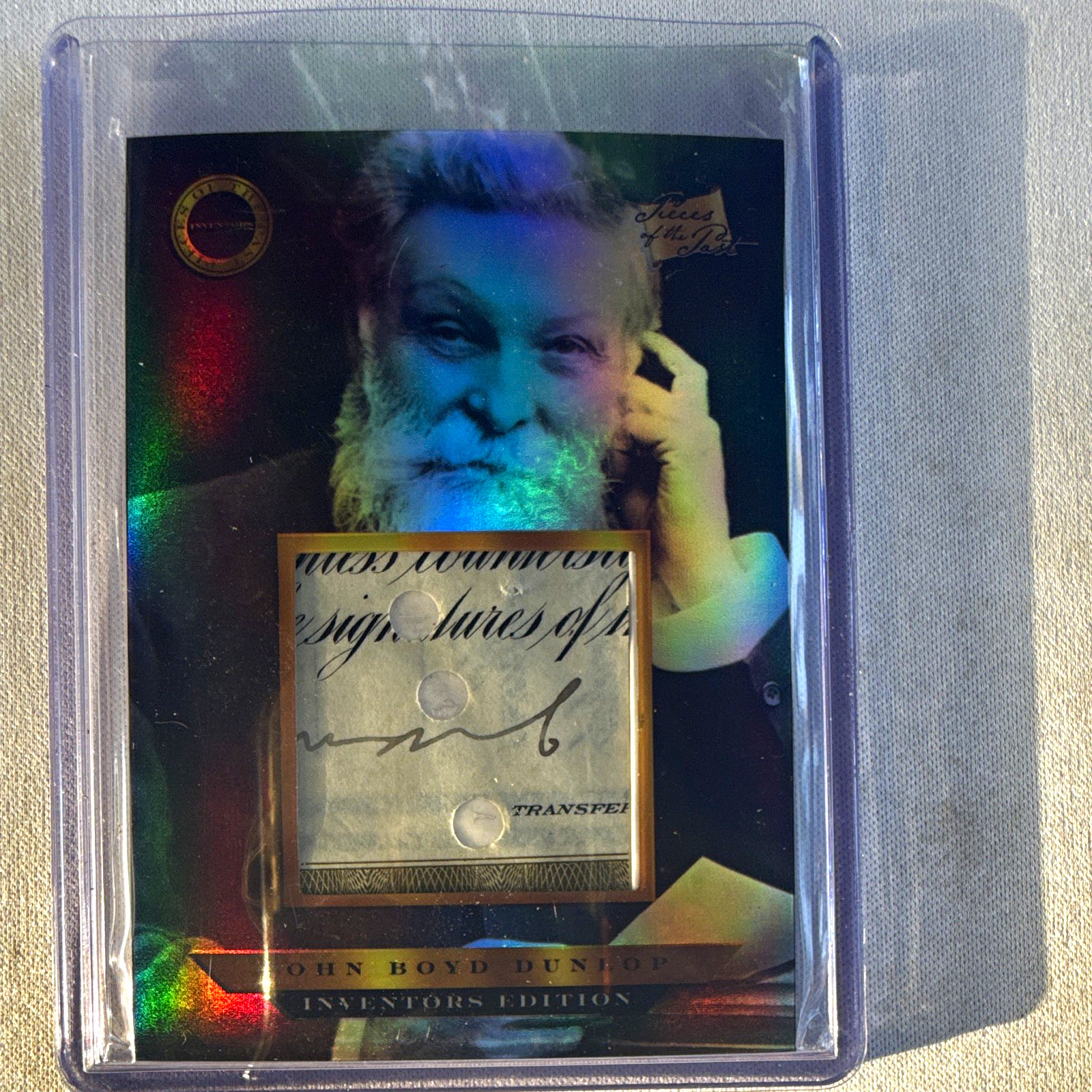 Super Products 2025 Pieces of the Past Inventors John Boyd Dunlop Relic #522 Super Products 2025 Pieces of the Past Inventors John Boyd Dunlop Relic #522
