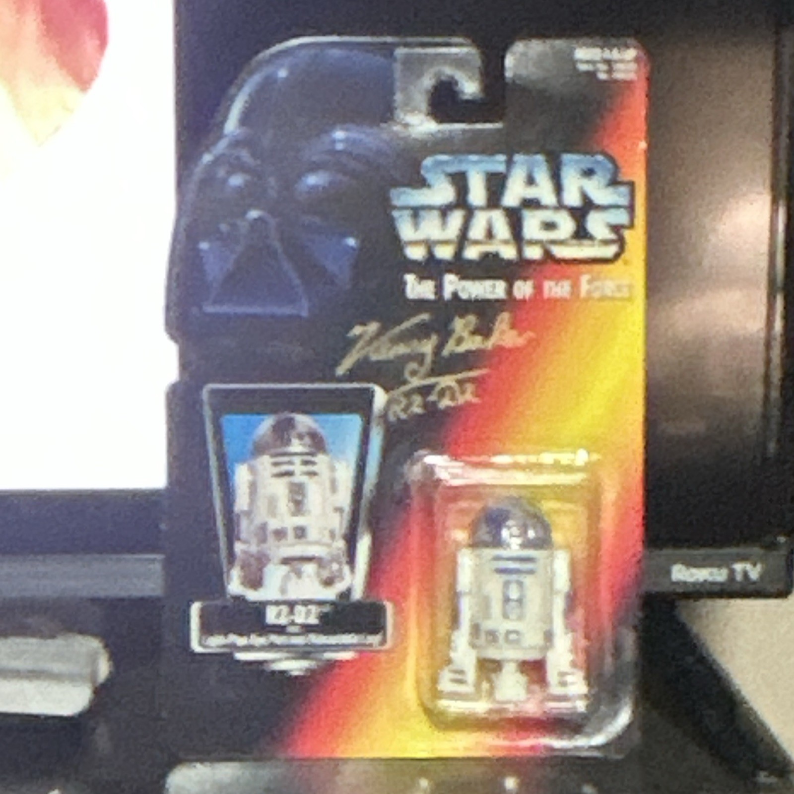 Kenner Power of the Force 2 R2-D2 Signed Kenny Baker FX '96 1996 Star Wars Kenner Power of the Force 2 R2-D2 Signed Kenny Baker FX '96 1996 Star Wars