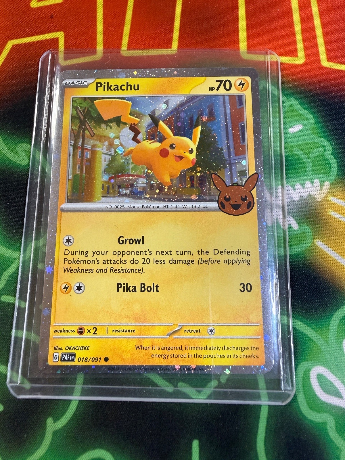 Pokemon Pikachu #18/91 2024 Trick or Trade Halloween Cosmos Pokémon TCG Holo Pokemon Pikachu #18/91 2024 Trick or Trade Halloween Cosmos Pokémon TCG Holo