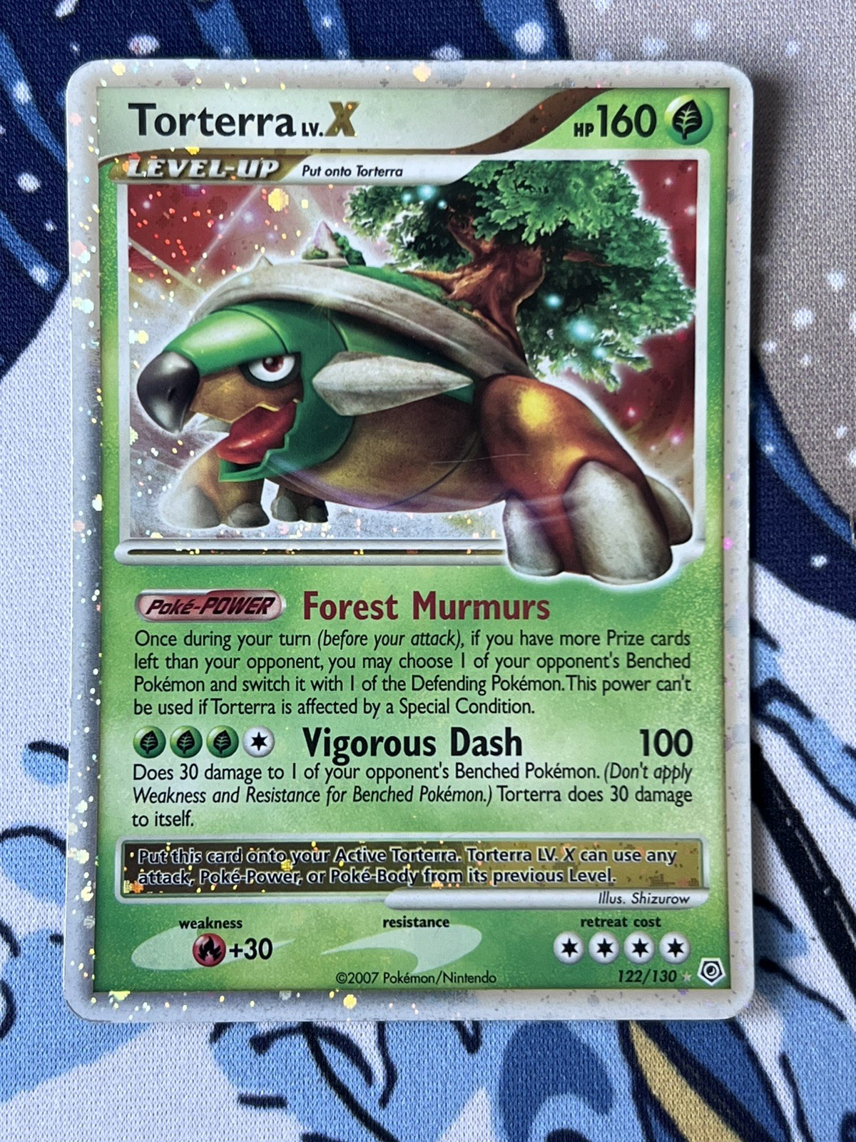 Nintendo Pokémon TCG Torterra LV.X 122/130 Diamond & Pearl 2007 Holo Rare 160 MP Nintendo Pokémon TCG Torterra LV.X 122/130 Diamond & Pearl 2007 Holo Rare 160 MP