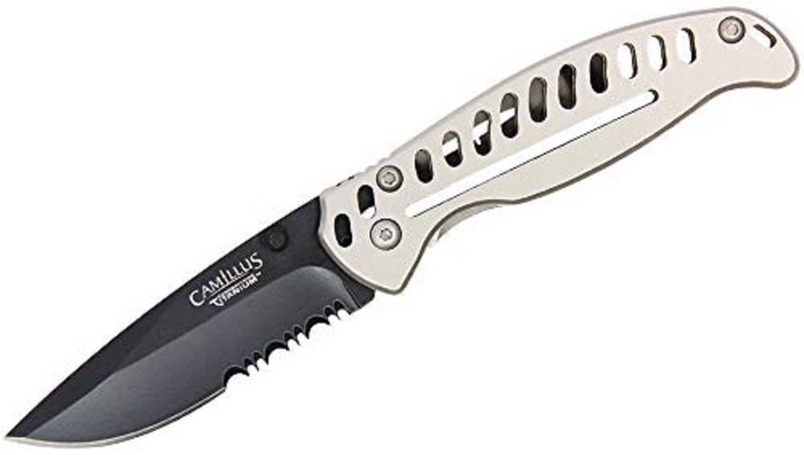 Camillus EDC3 6.75" Partially Serrated Folding Knife Tactical Pocket Knife, S...