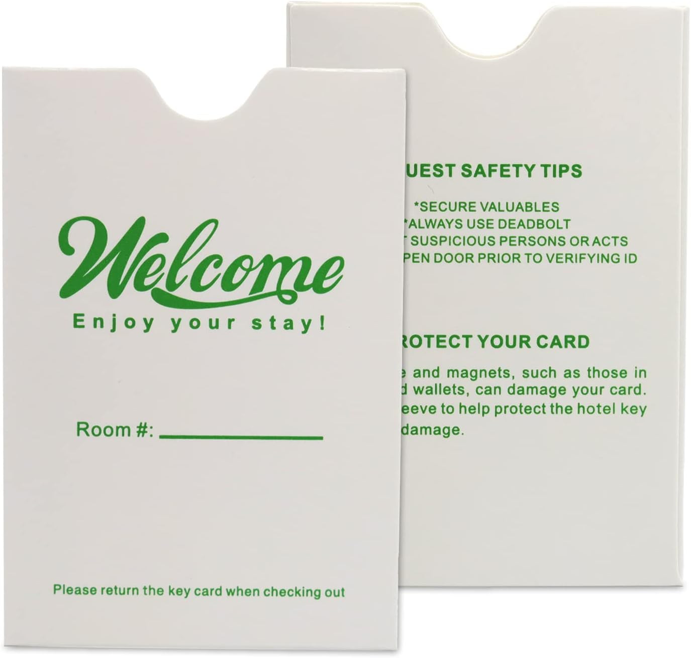 250Pack Hotel & Motel Key Cards Envelopes Welcome Enjoy Your Stay Magnetic 250Pack Hotel & Motel Key Cards Envelopes Welcome Enjoy Your Stay Magnetic