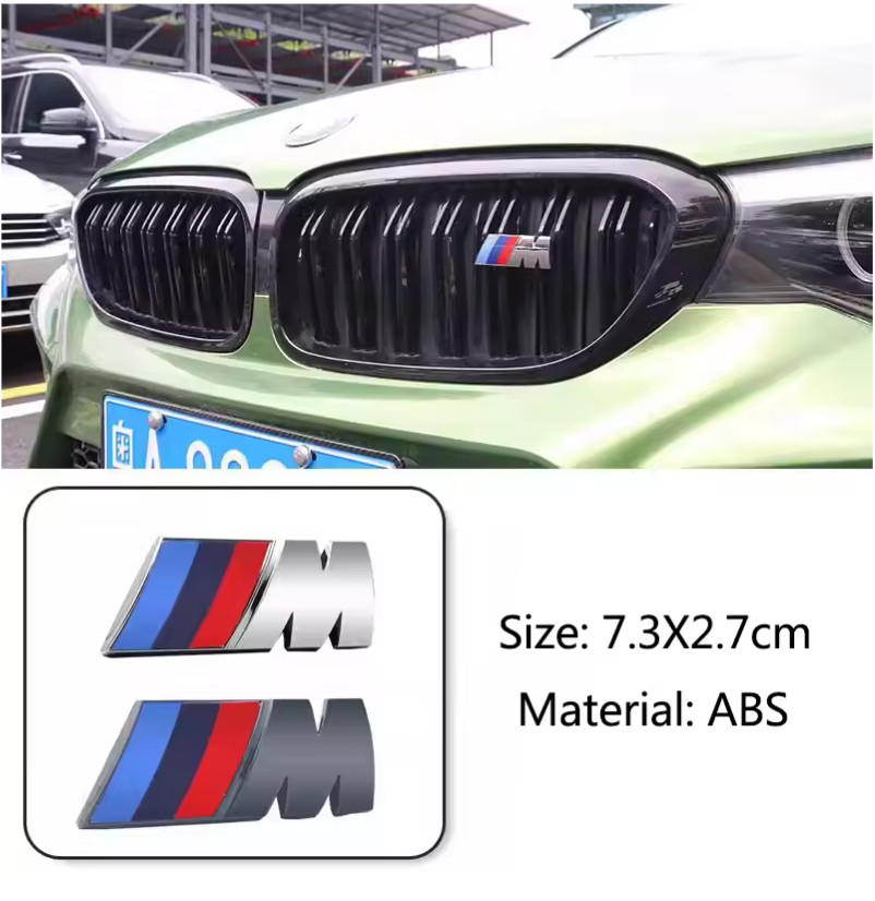 1Pc M Logo 3D ABS Car Styling Front Grille Badge Emblem Accessory For *-bmw-*X2. 1Pc M Logo 3D ABS Car Styling Front Grille Badge Emblem Accessory For *-bmw-*X2.