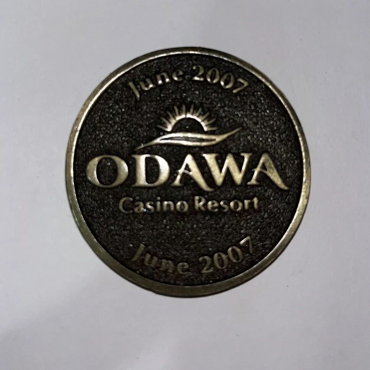 June 2007 Odawa Casino Resort Michigan Collector’s Coin - Double Sides - RARE
