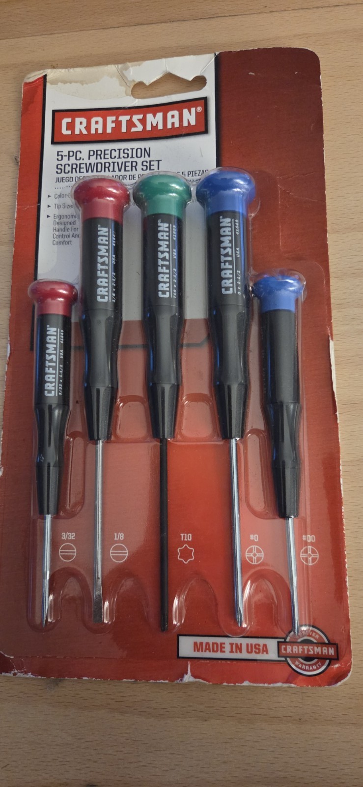 Rare Sears Craftsman USA Nos 5pc Precision Screwdriver Set 41632 Rare Sears Craftsman USA Nos 5pc Precision Screwdriver Set 41632