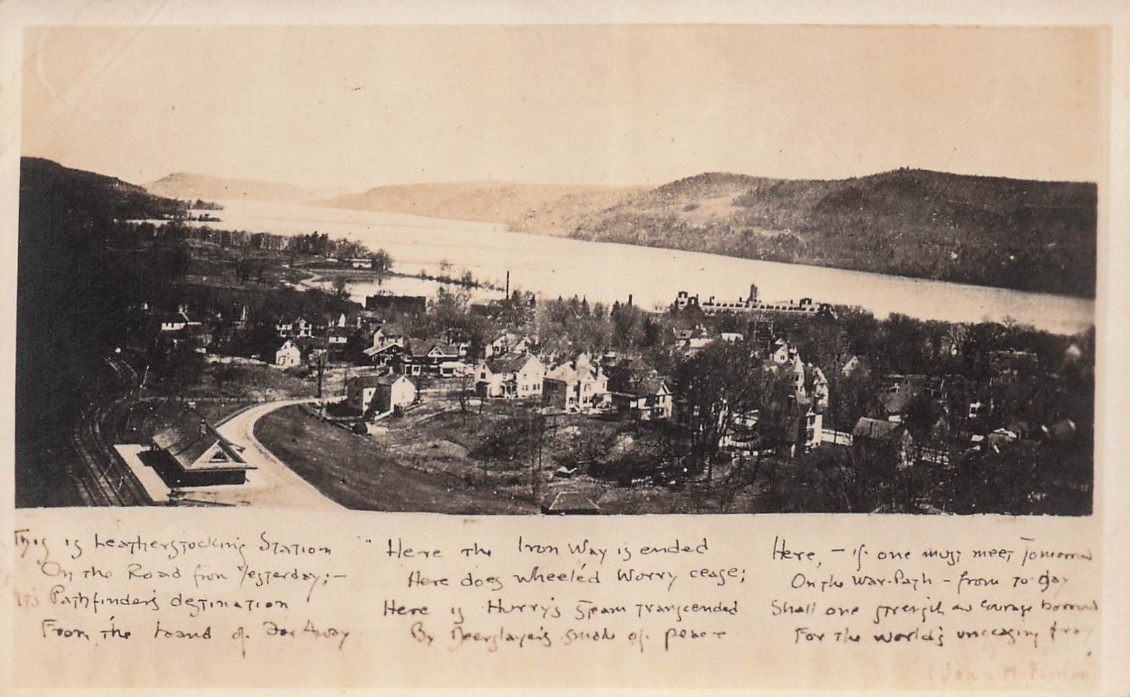 RPPC Cooperstown New York Train Railroad Depot Station Photo Postcard H50 RPPC Cooperstown New York Train Railroad Depot Station Photo Postcard H50