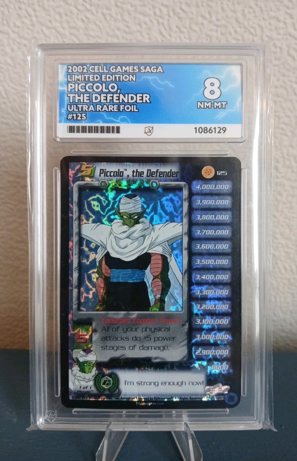 Piccolo The Defender Limited Foil Score DBZ 2002 Cell Games ACE 8 Population 1 Piccolo The Defender Limited Foil Score DBZ 2002 Cell Games ACE 8 Population 1