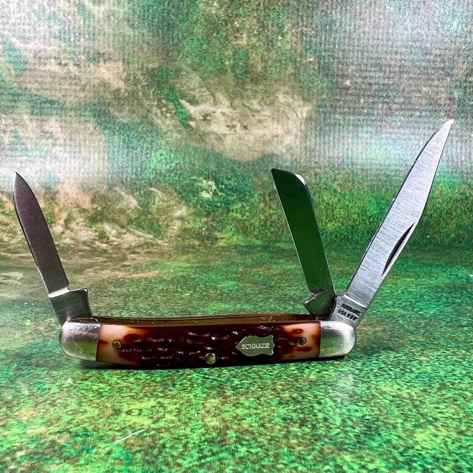 Vintage Schrade USA 808 Jr Stockman Knife, 80's