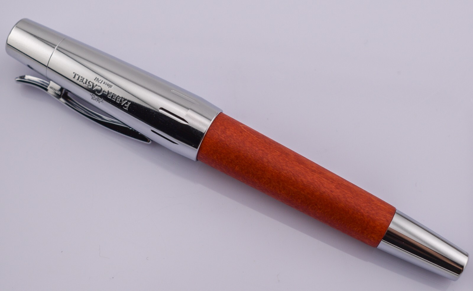 Faber-Castell E Motion Fountain Pen Red Brown Fine Nib 148201 Braun F