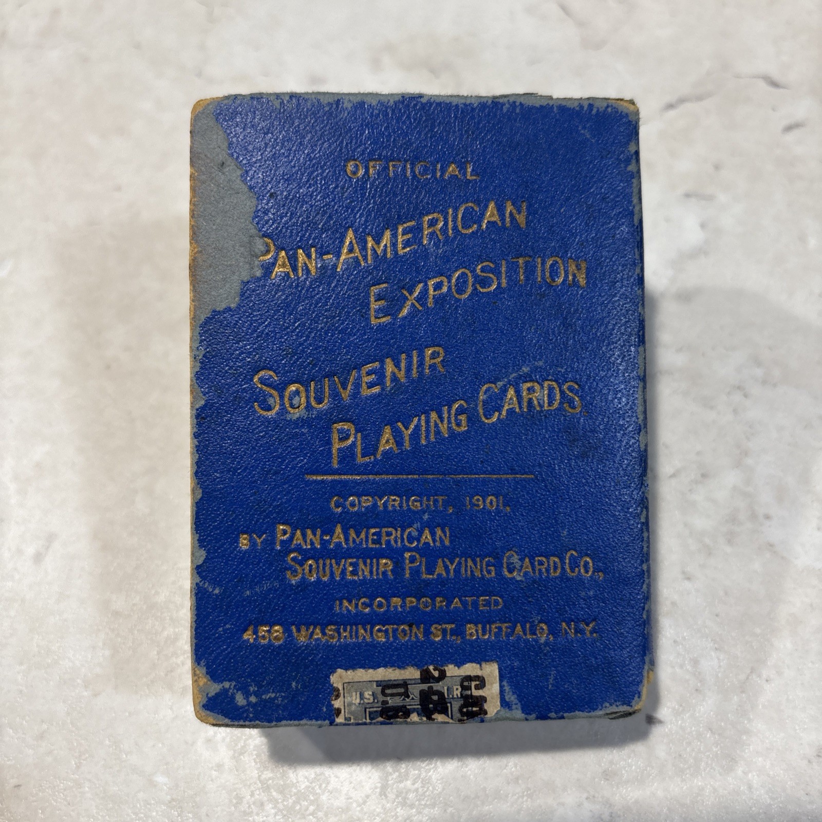 1901 Pan-American Exposition Souvenir Playing Cards Complete 53 Card Deck Box 1901 Pan-American Exposition Souvenir Playing Cards Complete 53 Card Deck Box