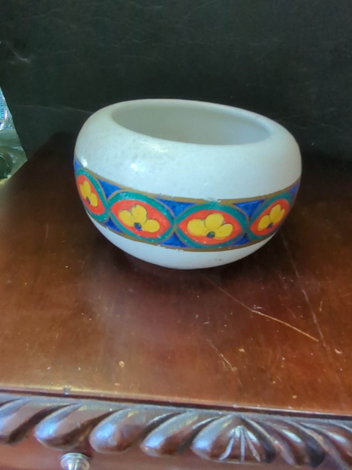 Vintage Italian Deruta Hand Painted Vase Planter Flower Pot Vintage Italian Deruta Hand Painted Vase Planter Flower Pot