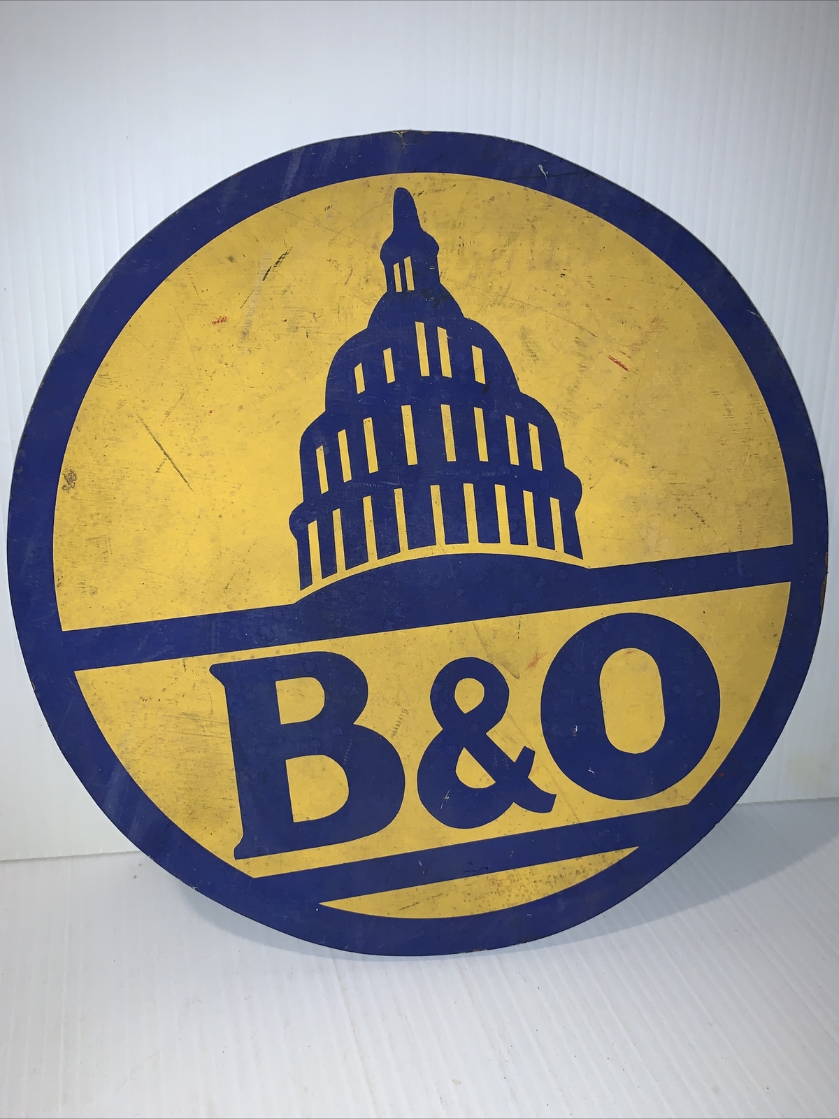 Vintage B & O Wooden Sign Vintage B & O Wooden Sign