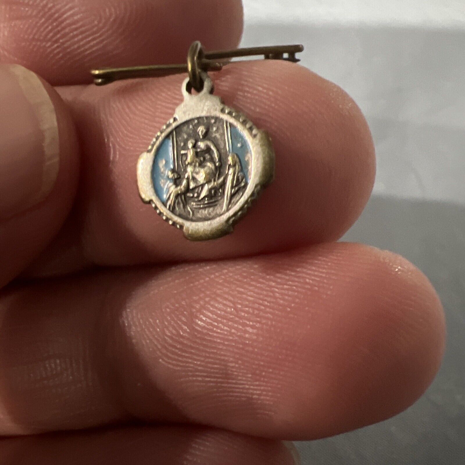 Vintage Catholic Medal Madonna Del Rosario Di Pompei