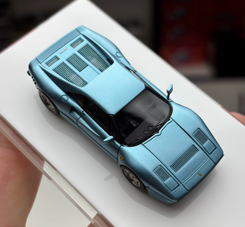 DMH 1:64 Ferrari 288 GTO Ice Blue Limited Edition Resin Model