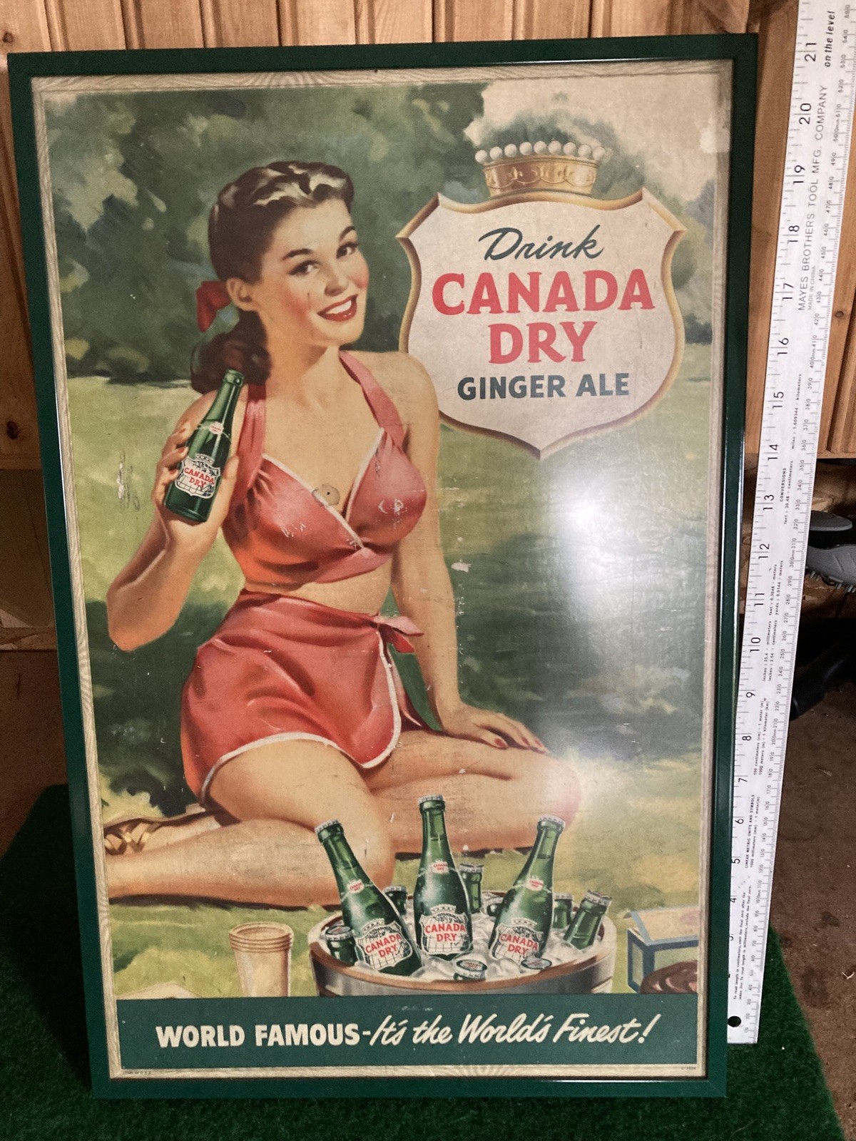 Original Canada Dry Lithograph Original Canada Dry Lithograph