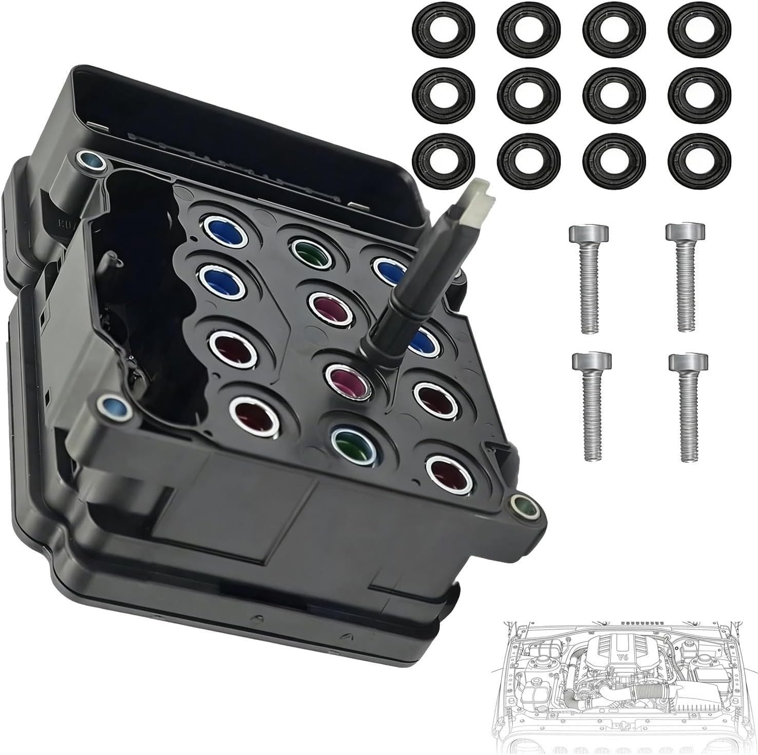 New ABS Anti-Lock Brake Control Module Wrangler 3.6L V6 2014-2018 Black New ABS Anti-Lock Brake Control Module Wrangler 3.6L V6 2014-2018 Black