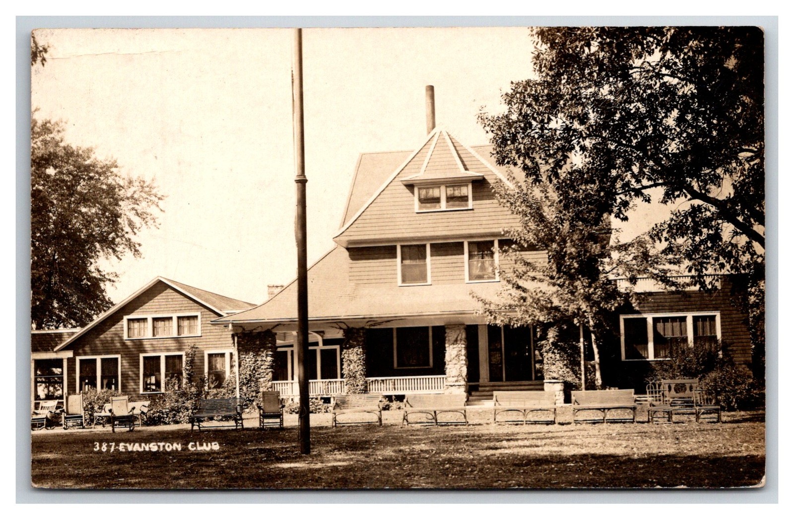 RPPC Evanston Golf Club Kansas City MO. Streetview Country Club, Missouri. RPPC Evanston Golf Club Kansas City MO. Streetview Country Club, Missouri.