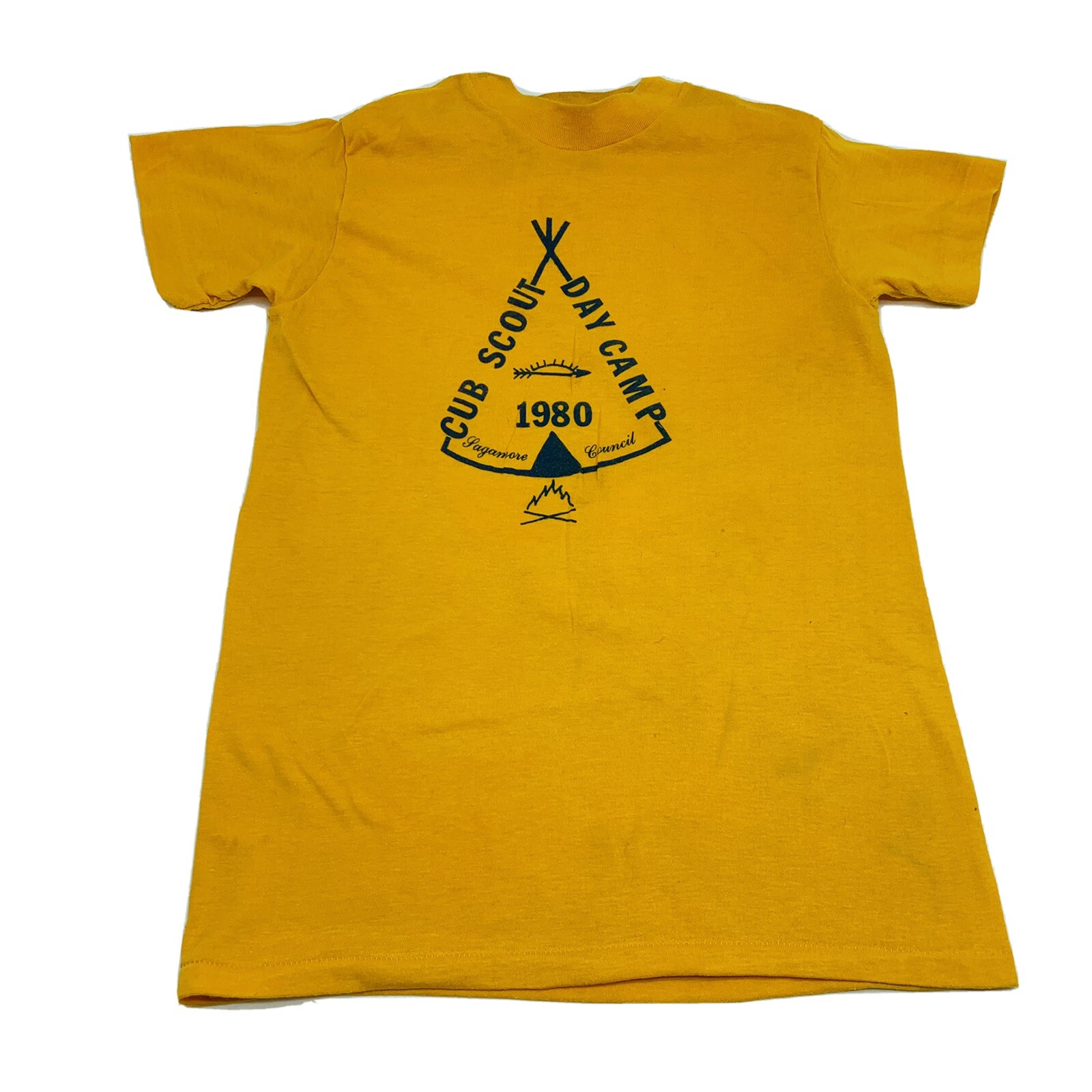 Vintage 1980 Cub Scout Day Camp Sagamore Council Shirt