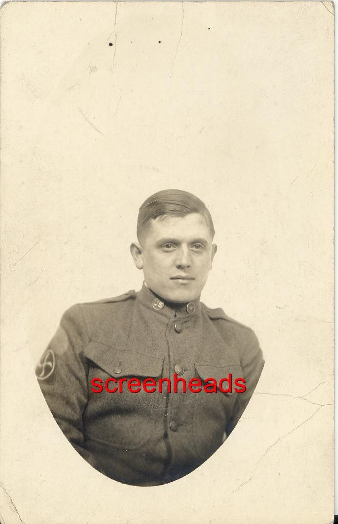 C1918 WWI RARE RPPC PHOTO "US SOLDIER AVIATOR AVIATION TUNIC SHOULDER PATCH" C1918 WWI RARE RPPC PHOTO "US SOLDIER AVIATOR AVIATION TUNIC SHOULDER PATCH"