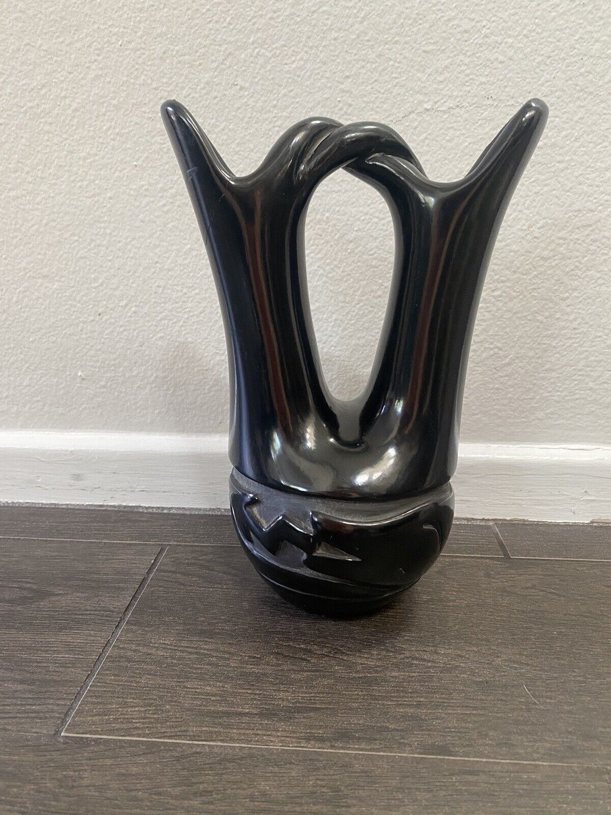 Santa Clara Pueblo Pottery by Elizabeth Naranjo Marriage Vase