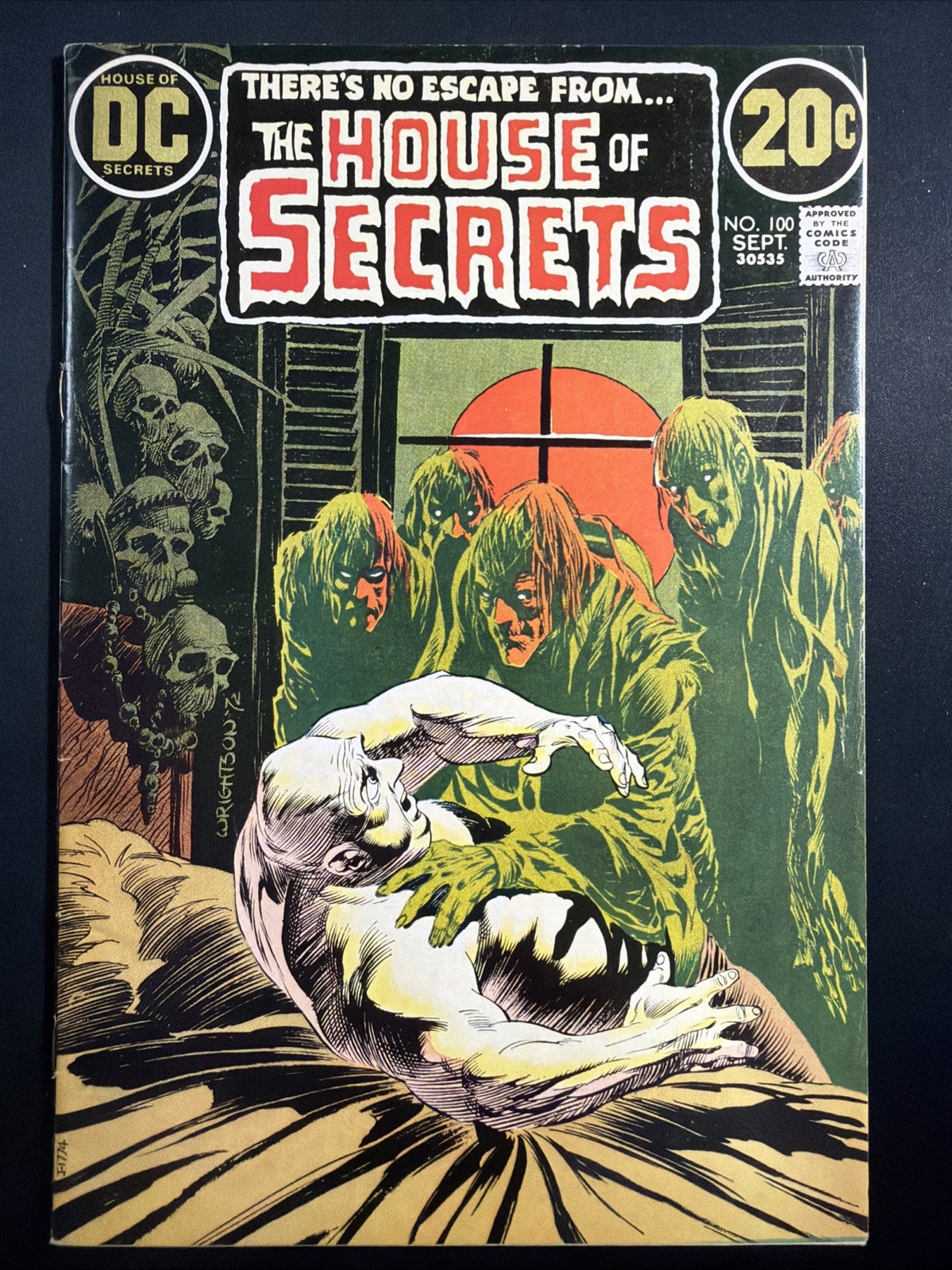 House Of Secrets #100 1972 DC Comics Bronze Age Horror 1st Print Fine+ *A18 House Of Secrets #100 1972 DC Comics Bronze Age Horror 1st Print Fine+ *A18