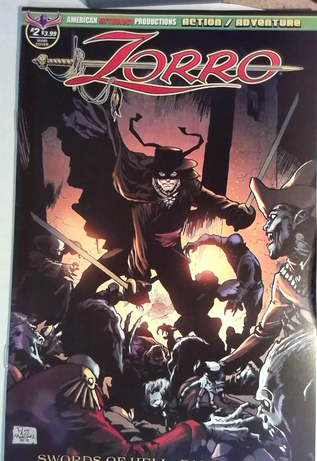 2018 Zorro: Swords of Hell #2 American Mythology Productions Comic Book 2018 Zorro: Swords of Hell #2 American Mythology Productions Comic Book