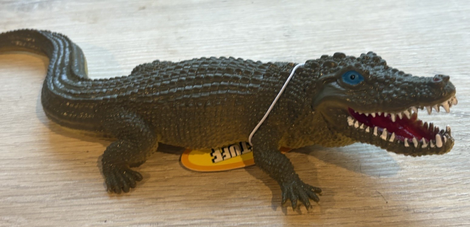 American Alligator Squeaky Toy. 13” Rubber Florida Gator. New With Tag. American Alligator Squeaky Toy. 13” Rubber Florida Gator. New With Tag.