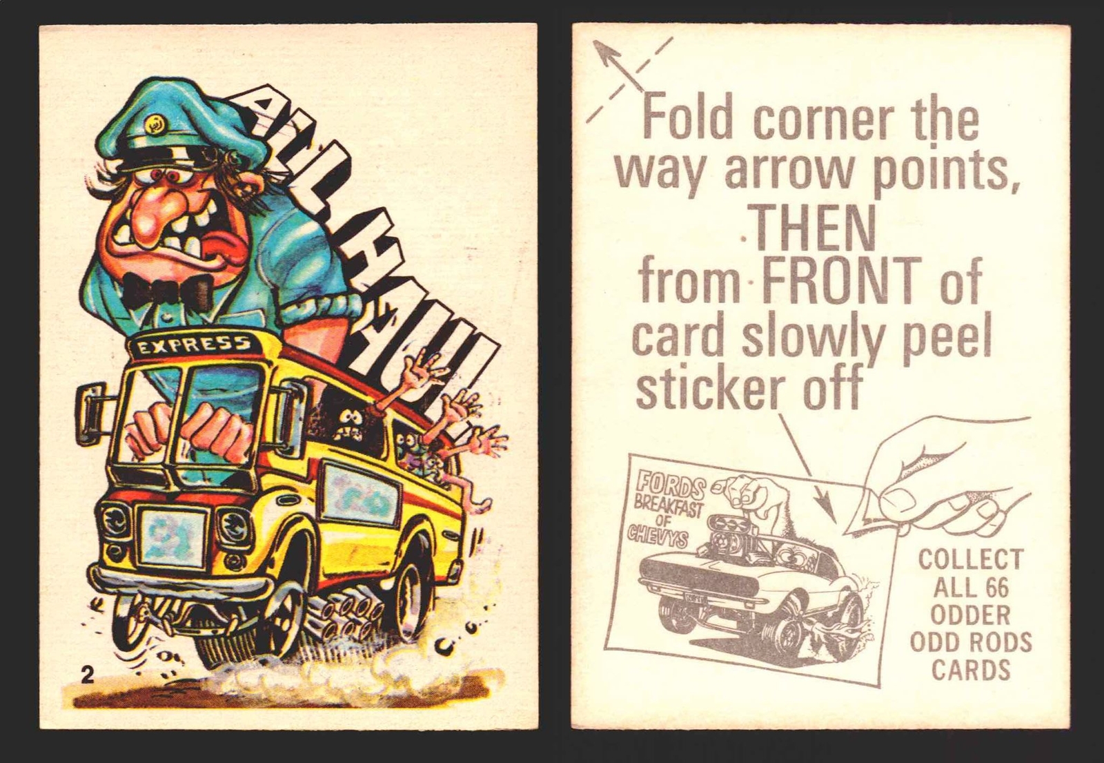 1970 Odder Odd Rods Donruss Vintage Trading Cards #1-66 You Pick Singles 1970 Odder Odd Rods Donruss Vintage Trading Cards #1-66 You Pick Singles