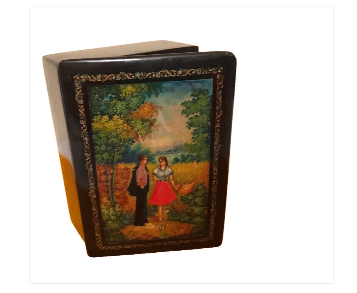 š„RARE 1969 AGITLAK Soviet PROPAGANDA Russian lacquer Hand-painted box SMIRNOVA š„RARE 1969 AGITLAK Soviet PROPAGANDA Russian lacquer Hand-painted box SMIRNOVA