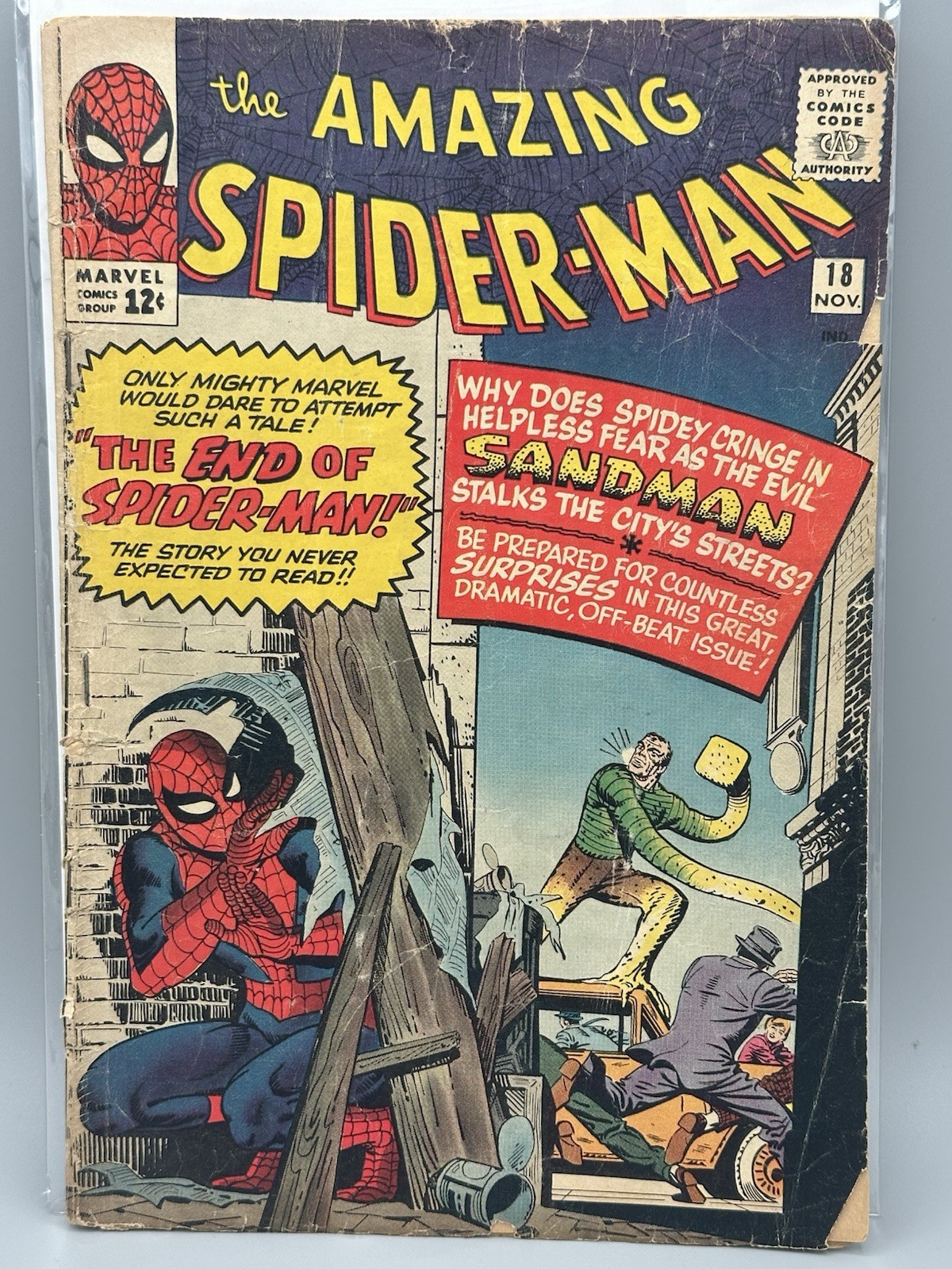 Marvel Amazing Spider-Man #18 1st App. Ned Leeds MCG Silver Age Comic Book