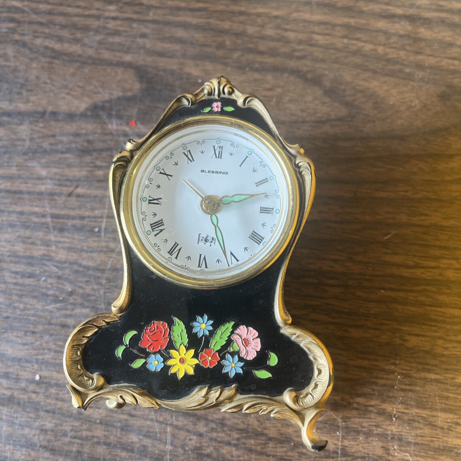 Vintage Blessing Mantle Clock As Is