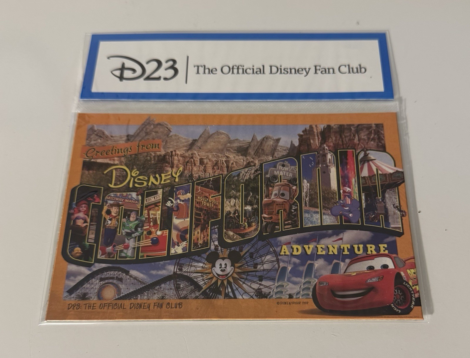 Disney California Magnetic Postcard Disney California Magnetic Postcard