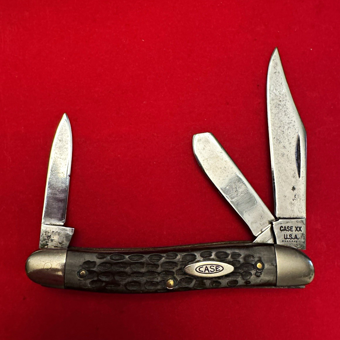 Case XX 1978 Delrin Vintage 3-Blade Pocketknife Slipjoint