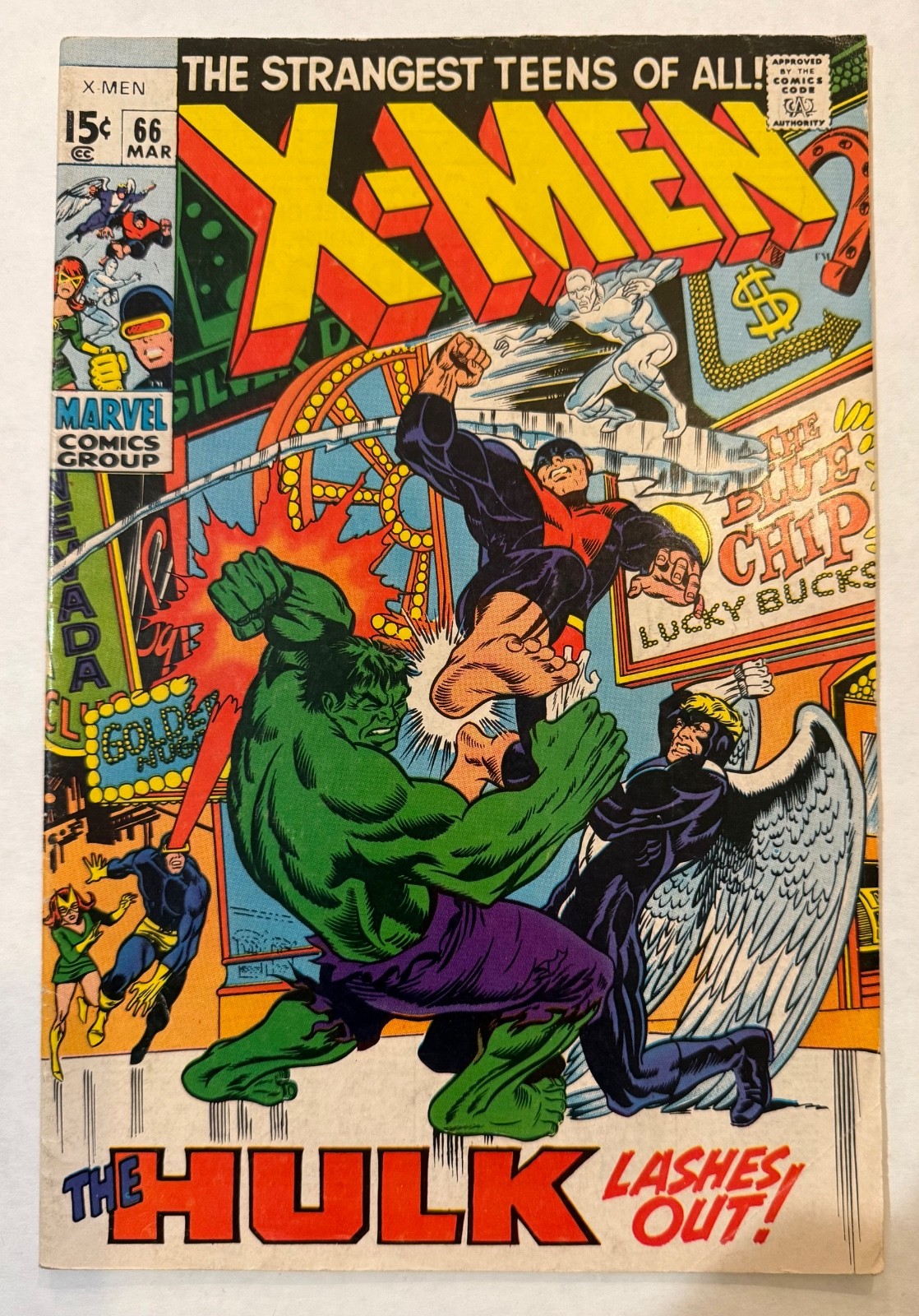 Marvel Comics X-MEN #66 March, 1970 VG- Marvel Comics X-MEN #66 March, 1970 VG-