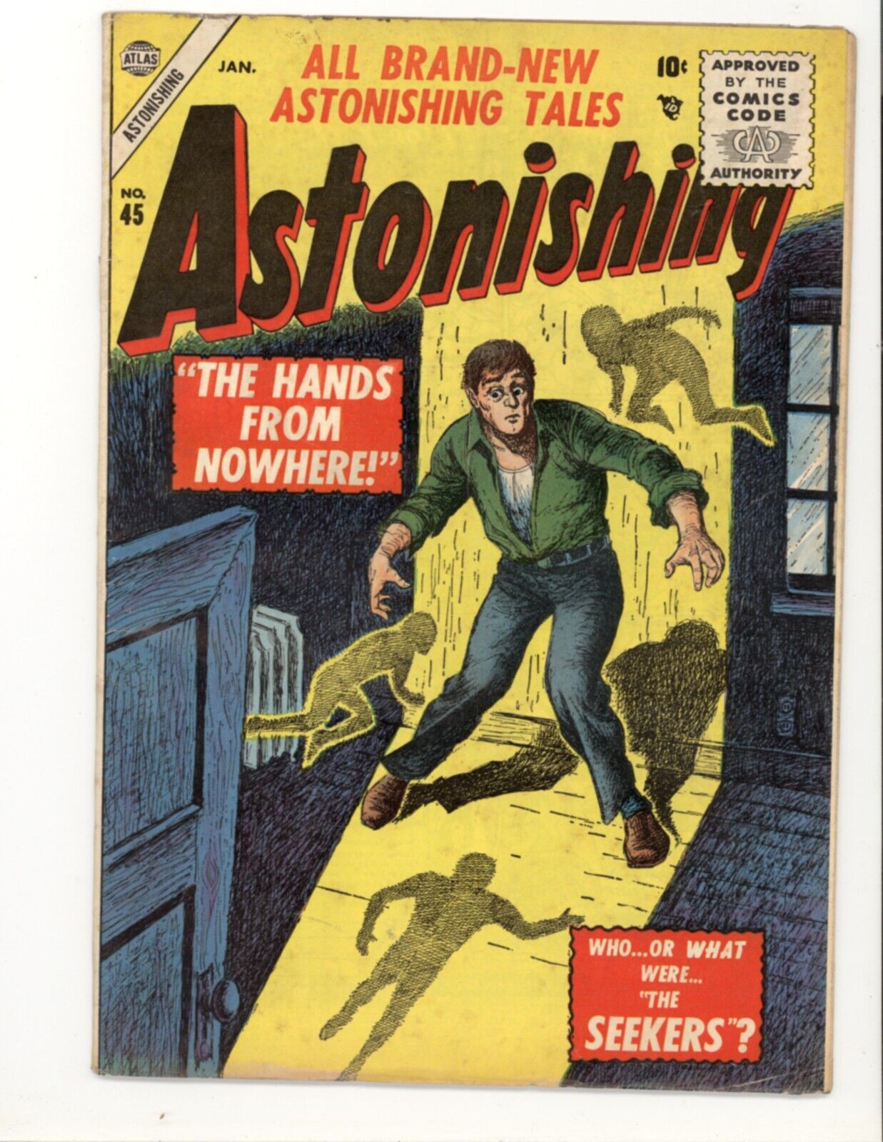 Astonishing Tales 45 F/F+ Fine/Fine+  Atlas Horror Sci-Fi 1956
