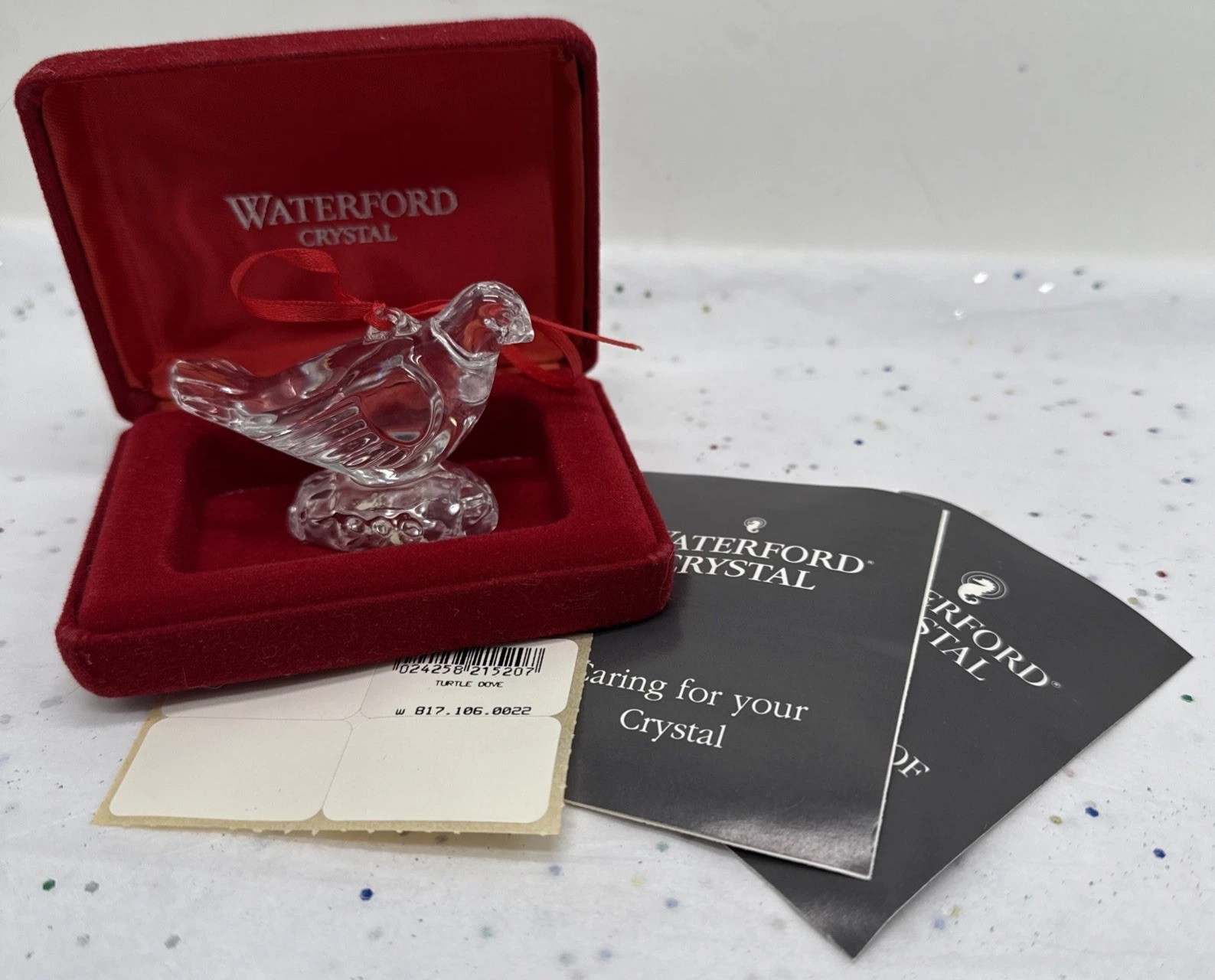 Vintage Waterford 1996 Turtle Dove, 12 Days of Christmas, Waterford Turtle Dove