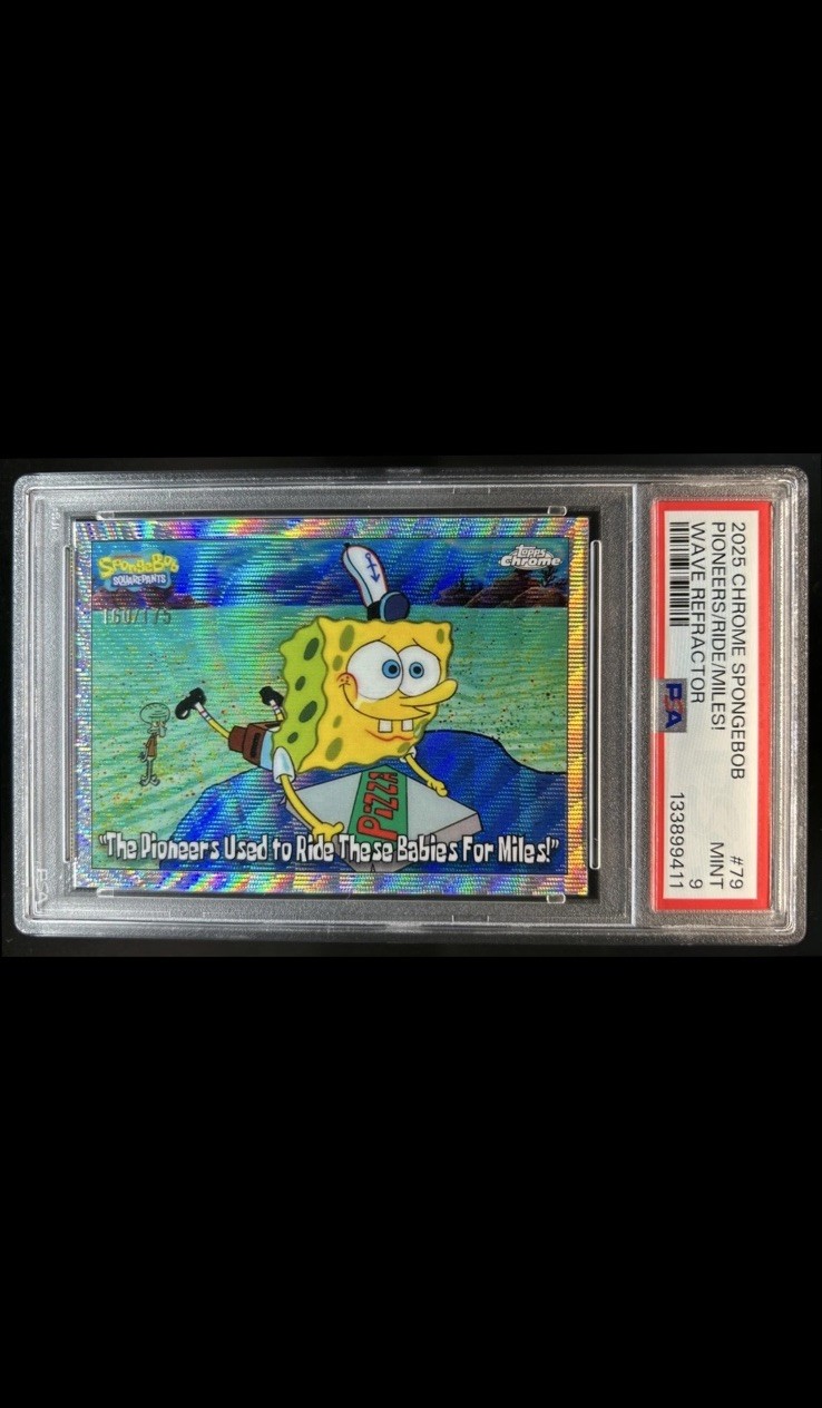 2025 Topps Chrome SpongeBob #79 Pioneers Ride/Miles Wave Refractor 160/175 2025 Topps Chrome SpongeBob #79 Pioneers Ride/Miles Wave Refractor 160/175