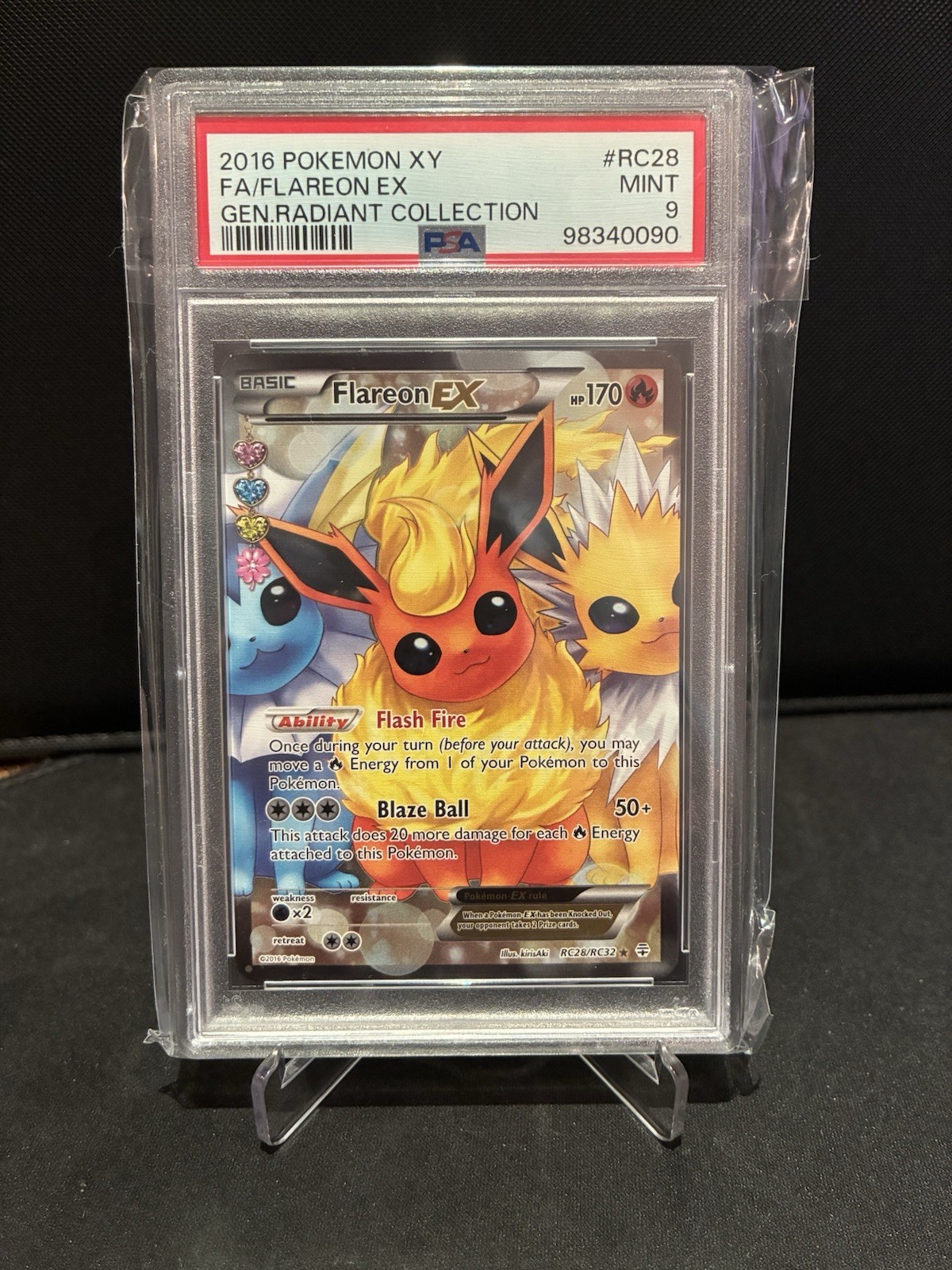 2016 Pokemon Generations Flareon EX RC28/RC32 Full Art PSA 9 MINT 2016 Pokemon Generations Flareon EX RC28/RC32 Full Art PSA 9 MINT